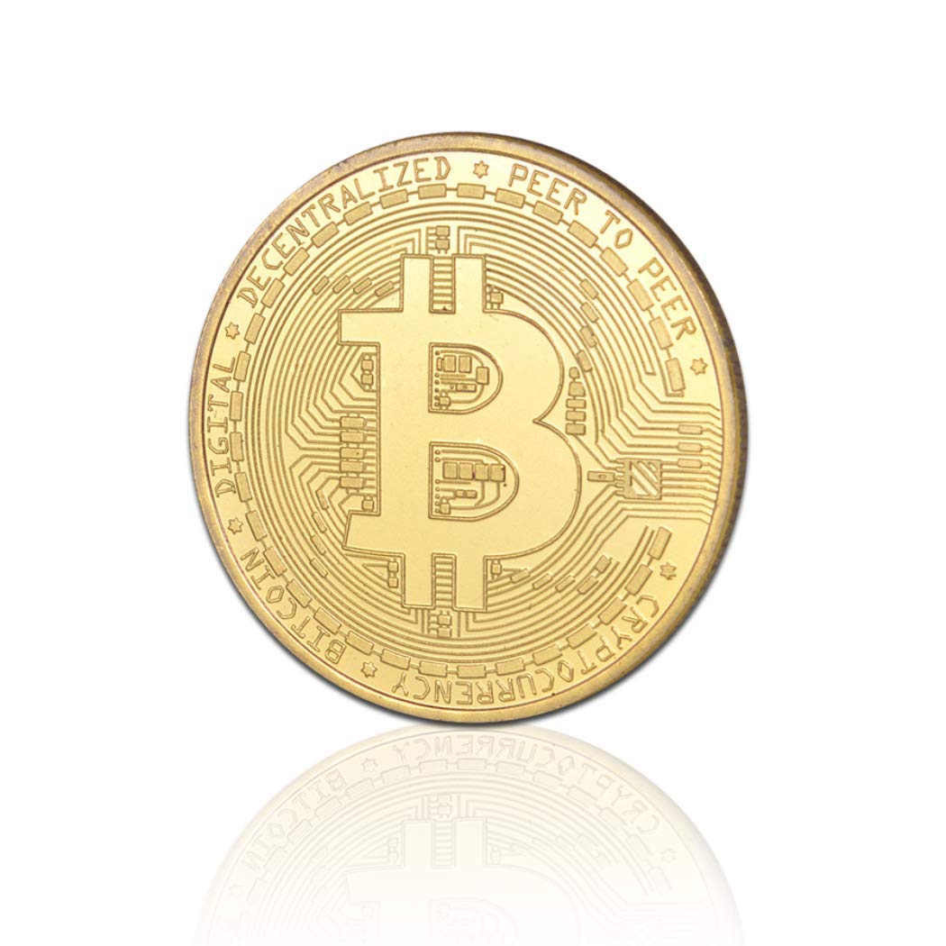 Kocreat Bitcoin Commemorative Network Virtual Fortune Coin Digital  Electronic Crypto Coin Replica-Lucky Coin Souvenir Coin Challenge Coin Copy  Gold : Amazon.nl: Toys & Games