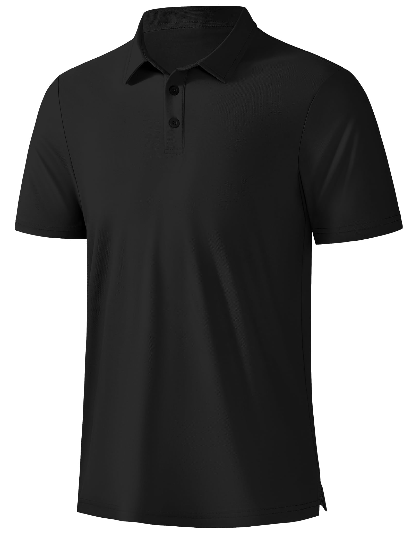 Mens Golf Polo Shirts Moisture Wicking Performance Short Sleeve Pique Athletic Golf Collared Shirts for Men