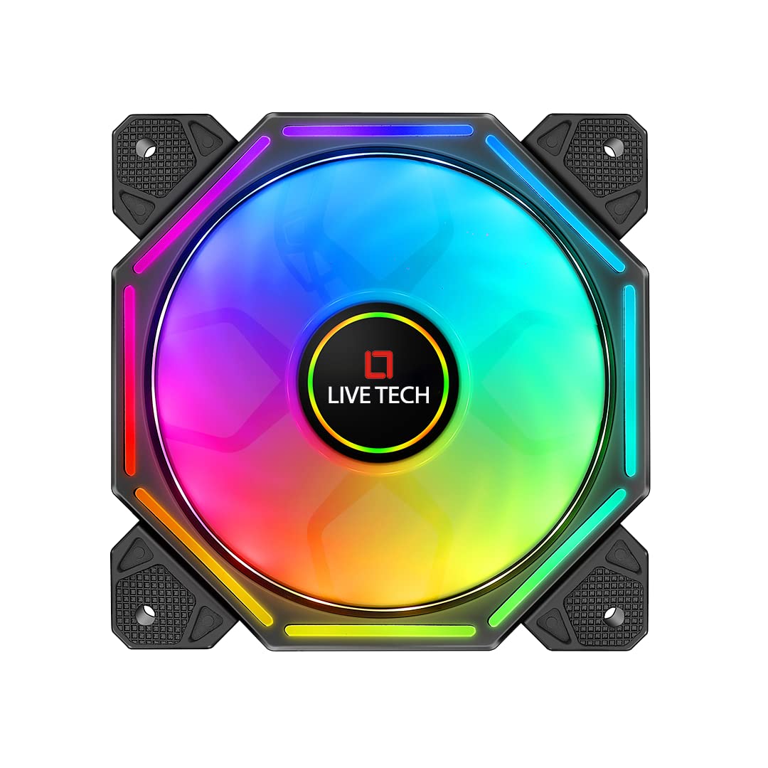Live Tech Mystic ARGB PC Case 7 Blade 1200 RPM Fan Air Balance Curve Blade Design | CPU Fan | LED Light Fan (B08S7KC5HH) Amazon Price History, Amazon Price Tracker