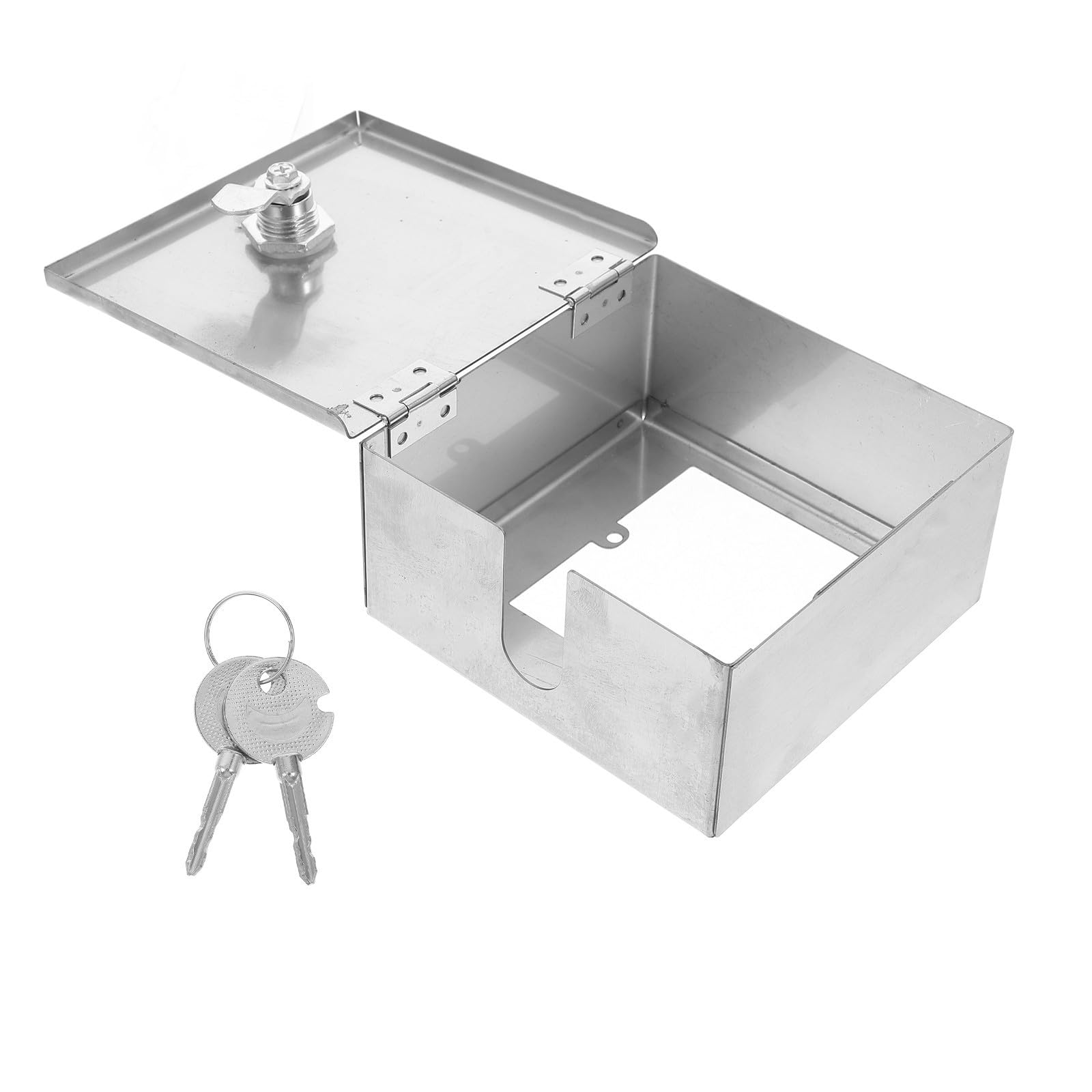 3 Piezas Caja Eléctrica Exterior de Acero Inoxidable, Montaje