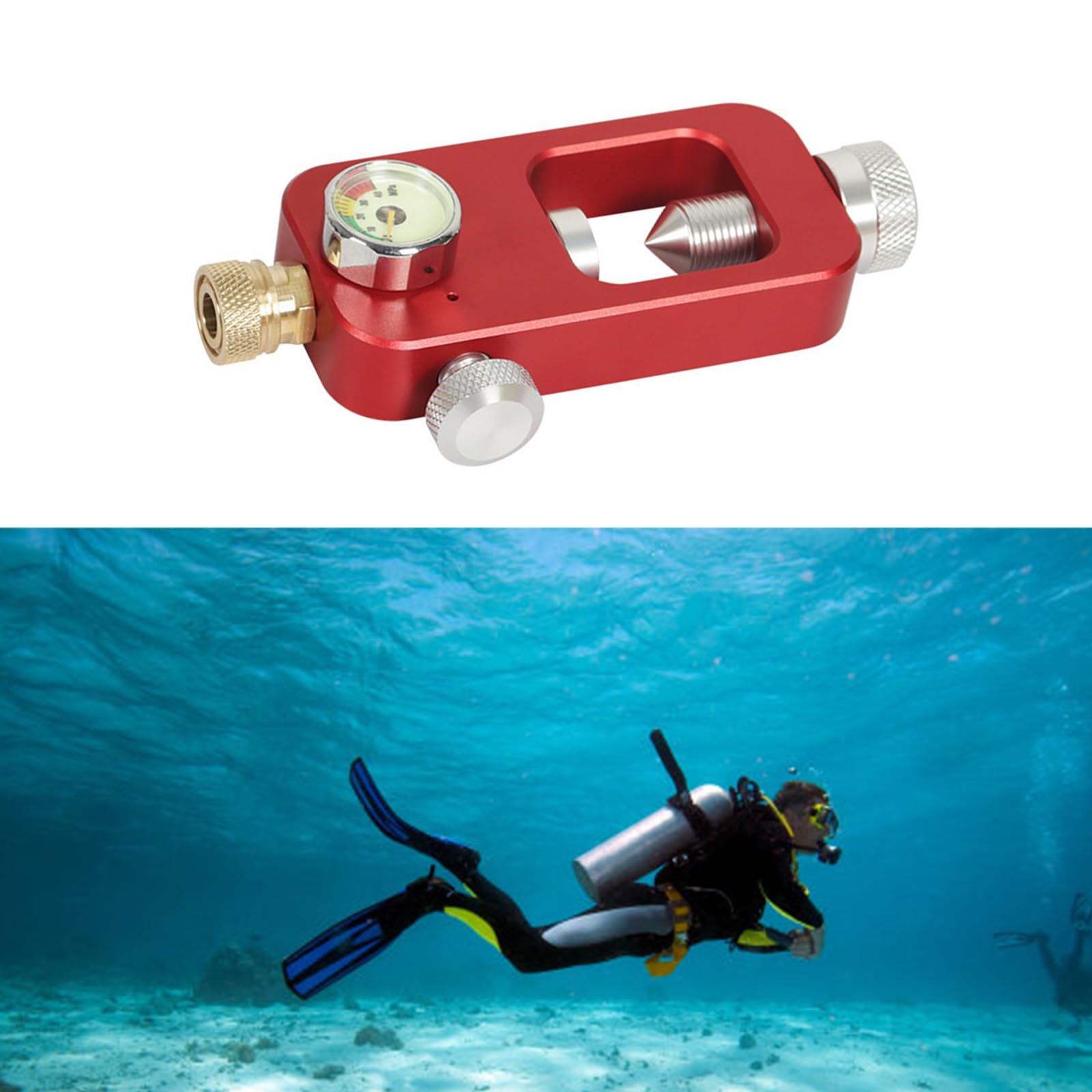 XUZHID Air Tank Adapter?4500Psi 300Bar Scubas Fill Station Adapter for High Pressure Air Tanks & Diving Bottle High Pressure DIN Valves Adapter