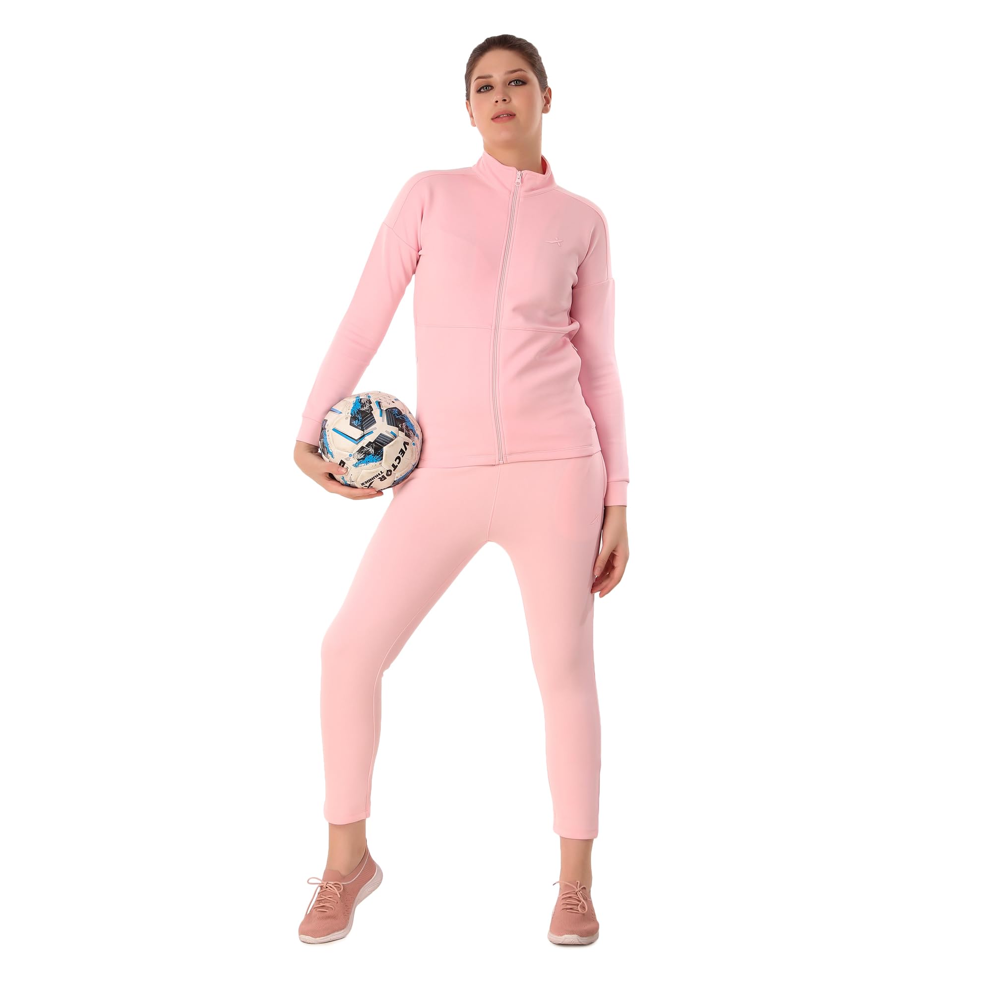 OWTS-321 Women Winter Wear High Neck Full Sleeves Sports Wear Track Suit (Pink) (Suitable for Running,training,Athleisure,Fitness, Yoga,Jogging & Gym)-image-40