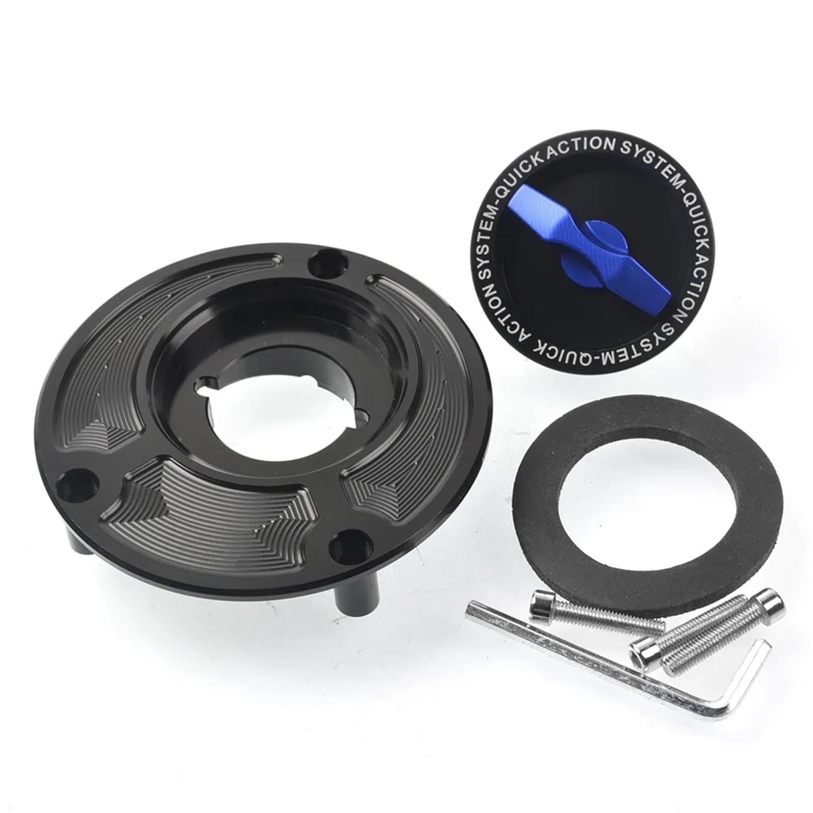 Pasuje do Yamaha R1 R6 FZ6 MT-01 MT-03 Mt07 MT-09 MT-10 MT-25 CNC aluminium Keyless pokrywa zbiornika paliwa