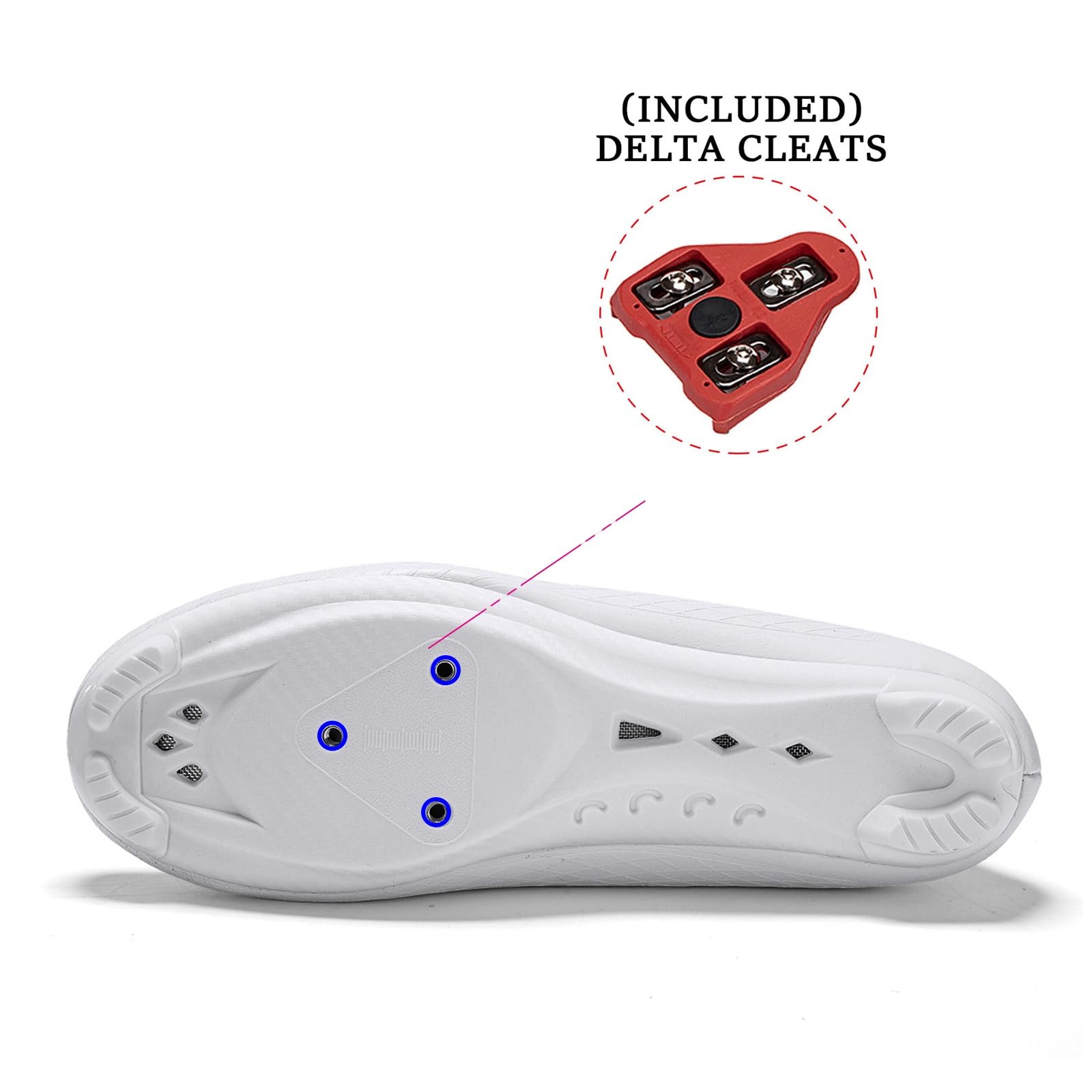 JiuQing Zapatillas Ciclismo Carretera Hombre Compatibles SPD-SL Bicicleta