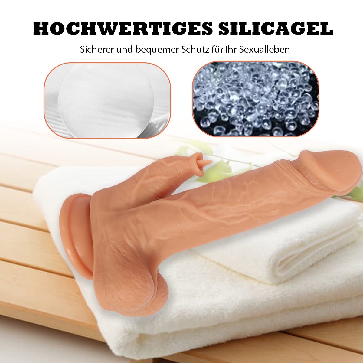 Didlo Vibrazione per donne 22 cm Vibratore Manner Didlo con tettarella realistica per il corpo con giocattolo sessuale, telecomando senza fili e funzione stof, realistica Didlo