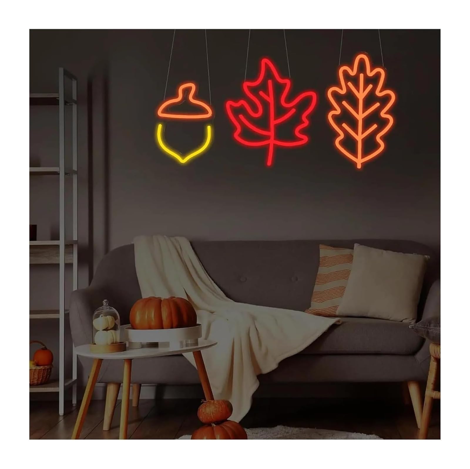 Generico Per la decorazione delle feste con insegne al neon, acero per foglia, nocciola, autunno per(A)