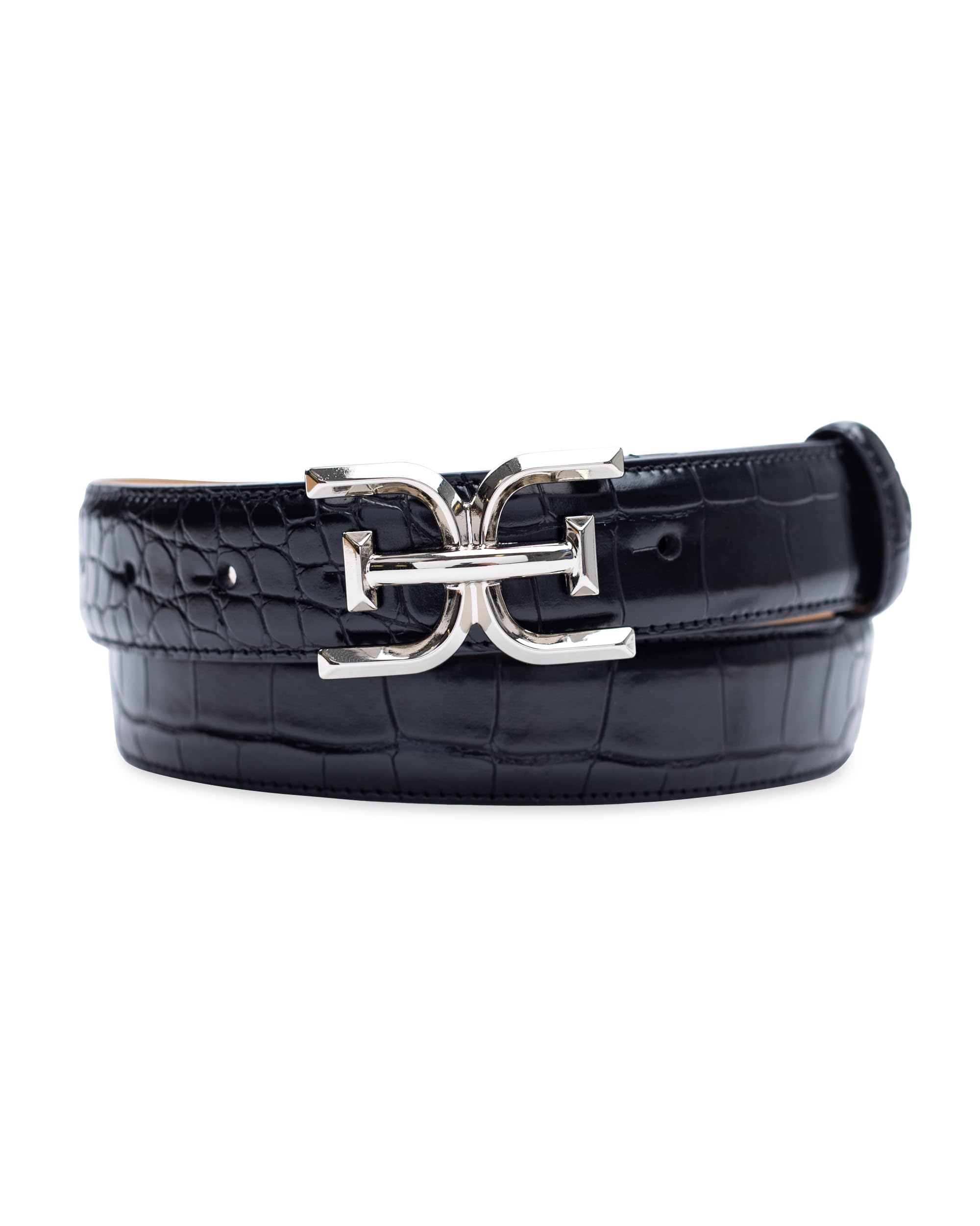 Sam Edelman Womens Fashion Double E Plaque Logo Buckle Slim  display picture 3