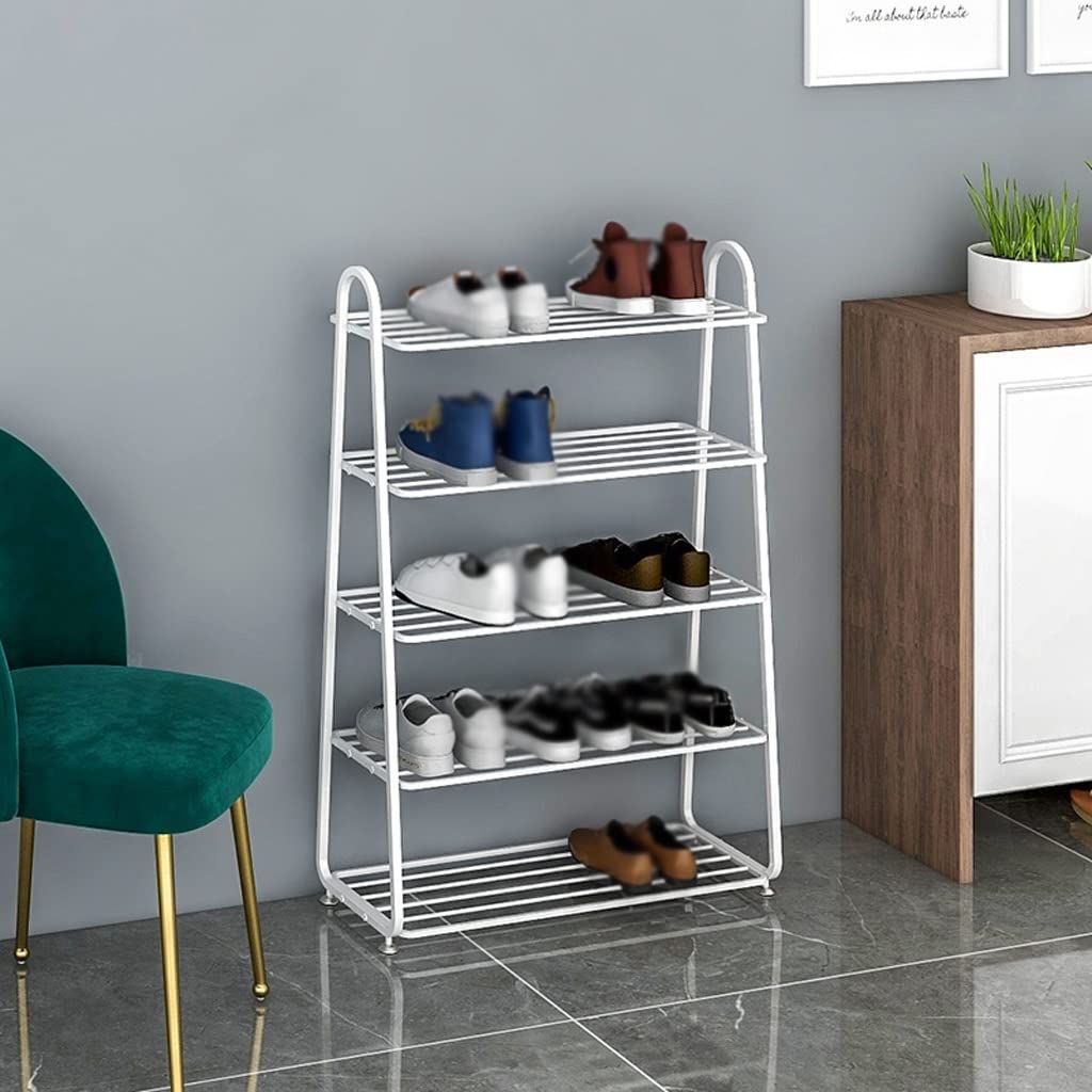 Stojak na buty Stojak na buty 5-piętrowy Stojak na buty metalowy Stojak na buty Salon Biuro Korytarz Kuchnia Organizacja Półka Stojak na buty Organizer na buty Uchwyt na buty To pursue happiness