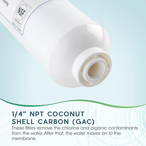 Miniatura 3 de Better Home Water Treatment Cartuchos de repuesto para sistema de filtro de agua para debajo del fregadero Ultima Uinversal de 5 etapas con una