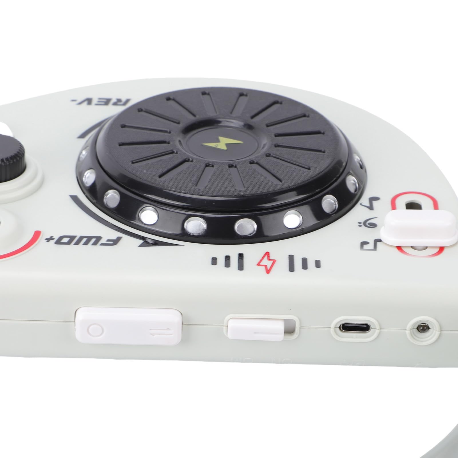 PUSOKEI Giocattolo per Chitarra Bluetooth per Bambini | Strumento Musicale Elettrico Pieghevole Senza Corde per Bambini (WHITE)