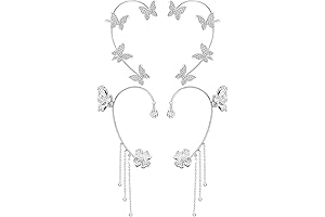 Clip On Dazzlers: Non-Piercing Butterfly Ear Cuffs