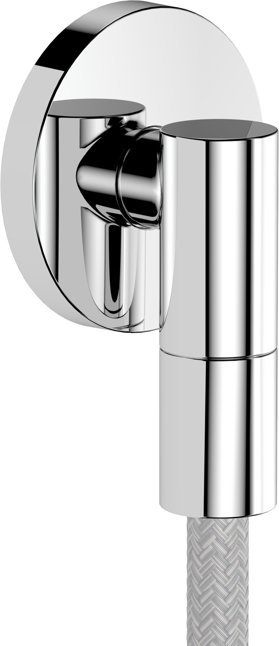 Hansgrohe Chrome Fixfit Fine S - Shower Outlet Elbow, Shower Outlet Connector With Non-Return Valve, Wall Outlet Elbow, 28882000