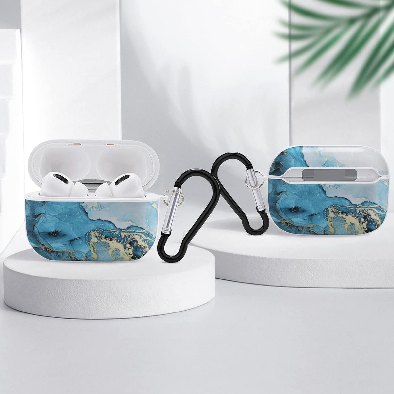 青いマーブル模様 イヤホンケース LinkBuds Fit 特長 : 自分好みにカスタマイズ・高いデザイン性