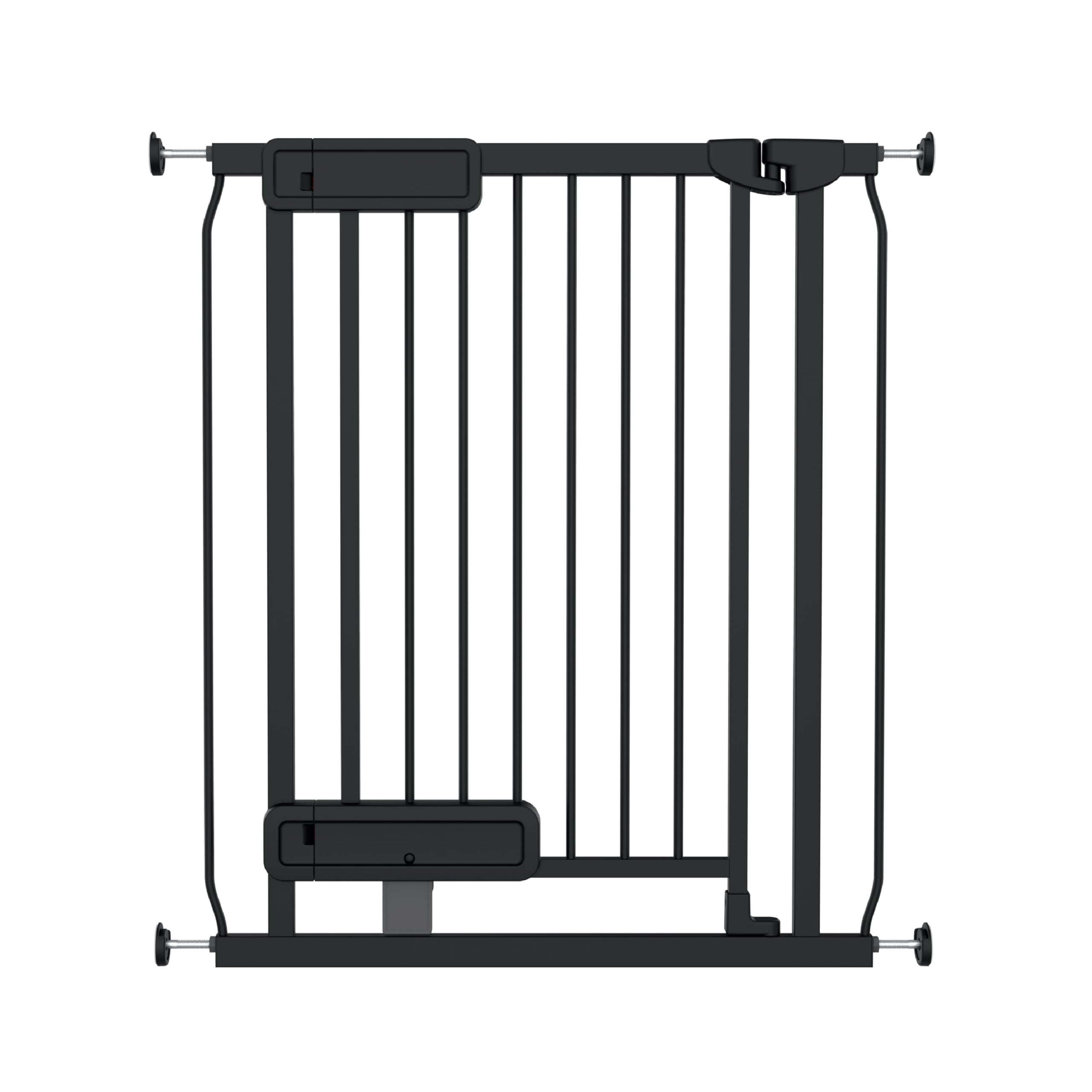Ingenuity Hands-Free Barrera Seguridad Niños, Funcionamiento A Pedal/Apertura Con Una Mano, 73-80cm Ancho, Fijación Por Presión/Hardware, Extensión Disponible, Barrera para Perros Sin Tornillos