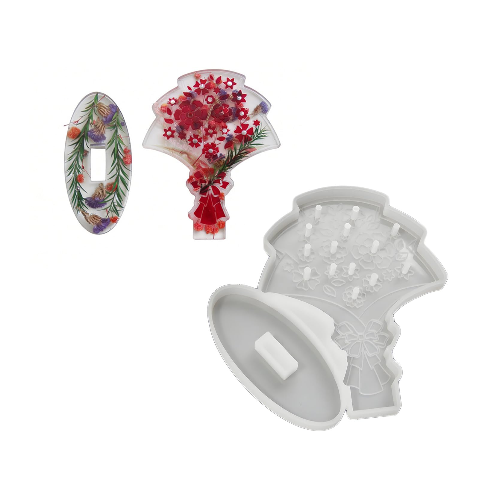 ZEPFJHE Silicone Flower Collector for Bouquets and Decorative Centerpieces Craft Flower Arranging Tool