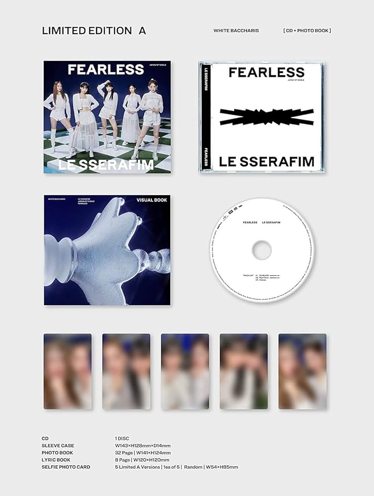 LE SSERAFIM FEARLESS UNFORGIVEN　通常盤　各5枚 LE SSERAFIM FEARLESS UNFORGIVEN 通常盤 各5枚