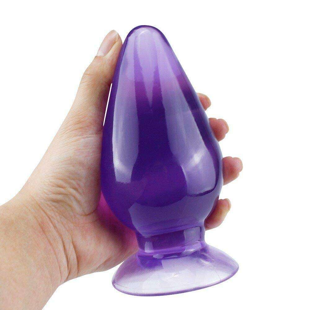 Silicone Anal Butt Plugs Mushroom Anal Trainer Adult Sex Toys Large Sexual Play Personal Massager for Women Men Couples, Purple