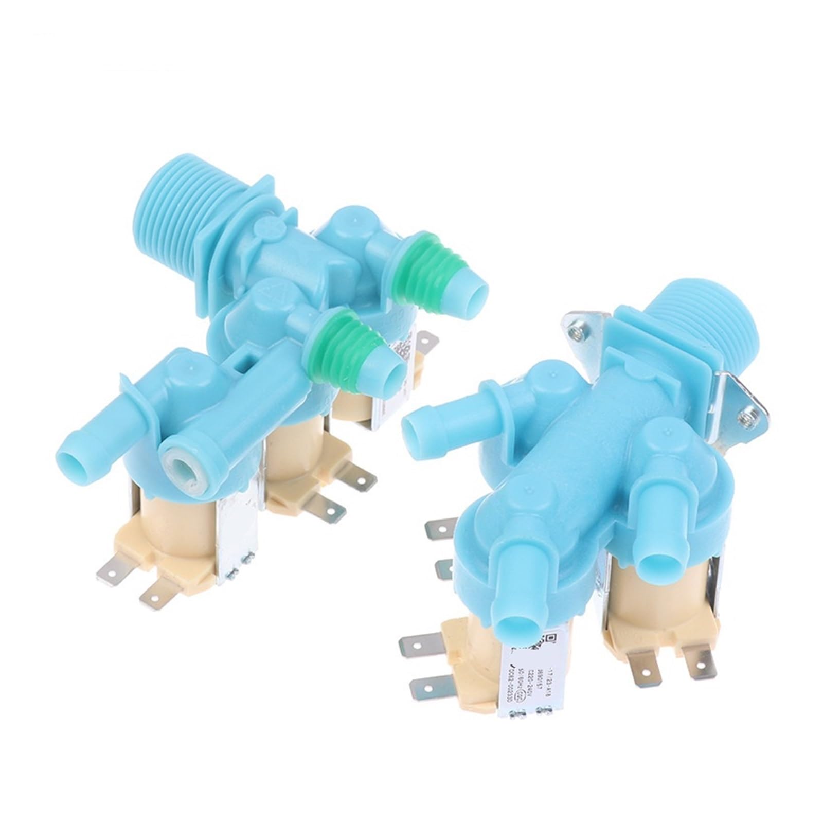 HIZON 1PCS DC62-00266E DC62-00233D Solenoid Valve AC 220-240V For Washing Machine Double Head Water Inlet Valve(DC62 00233D)