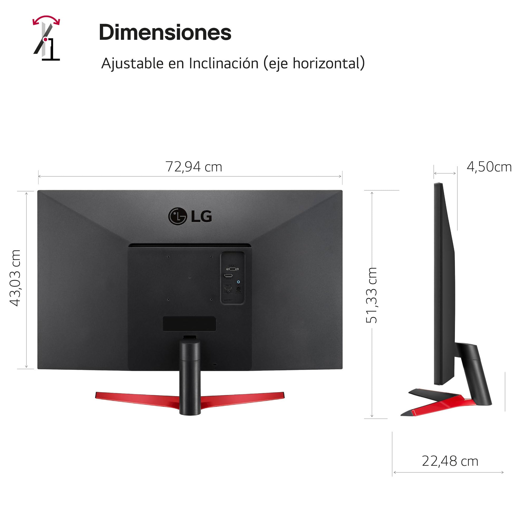 Monitor LG 32MP60G-B 31,5" FHD HDMI Zwart