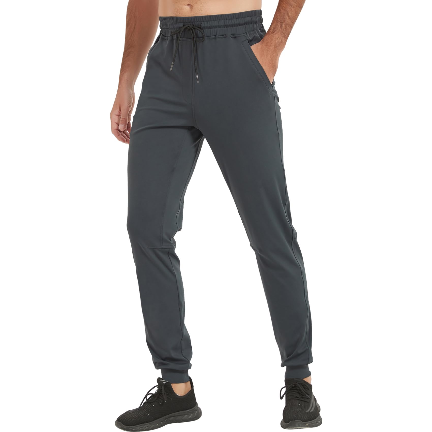 Tall Mens Sweatpants Extra Long Athletic Jogger Pants Zipper Pockets
