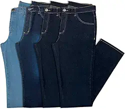 Kit 4 Calças Jeans Masculina Tradicional Almix