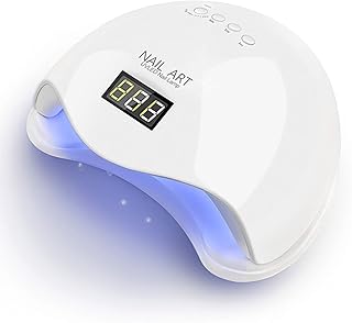 GreenLife® 48W 24 beads 4 Timer Settings UV LED Professional Nail Lamp 10s/30s/60s/99s Timer Setting, Painless Mode Auto-On/Off Infrared Sensor 120s Long Heat Mode, Automatic Sensor for Nail Gel Polish Curing Dryer Manicure Pedicure Phototherapy Nail Art Lights