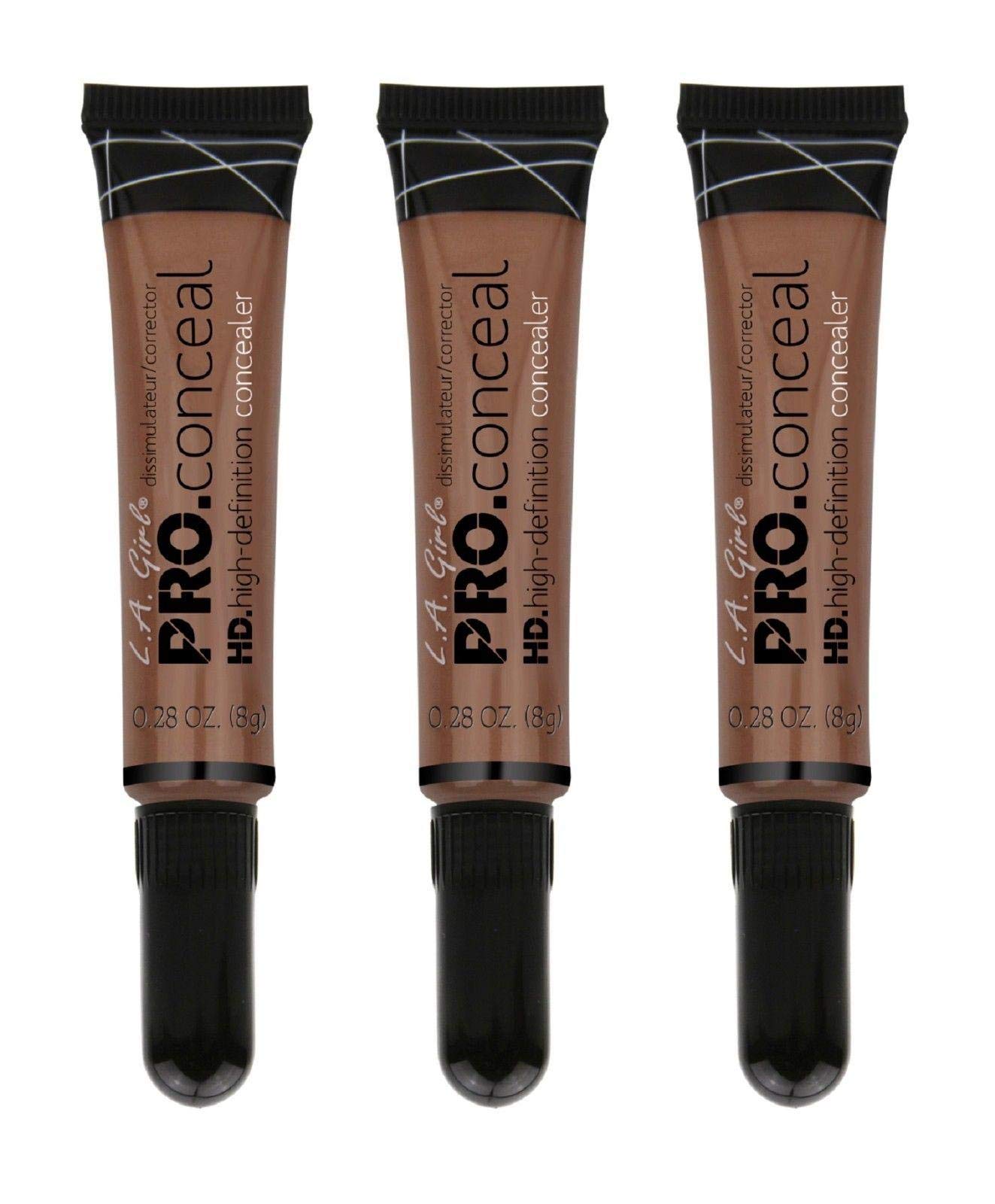 L.A. GirlPro Coneal Hd. High Definiton Concealer 0.28 Oz Orange, 3pcs GC989