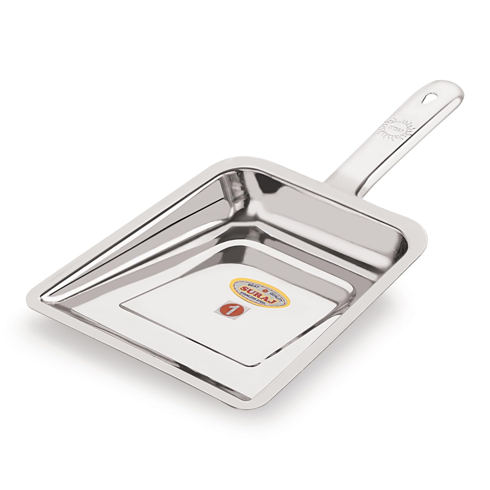 Suraj Kitchenware Heavy Duty Stainless Steel Supdi|Dustpan|Size No 1| (B0CD81GSQT) Amazon Price History, Amazon Price Tracker