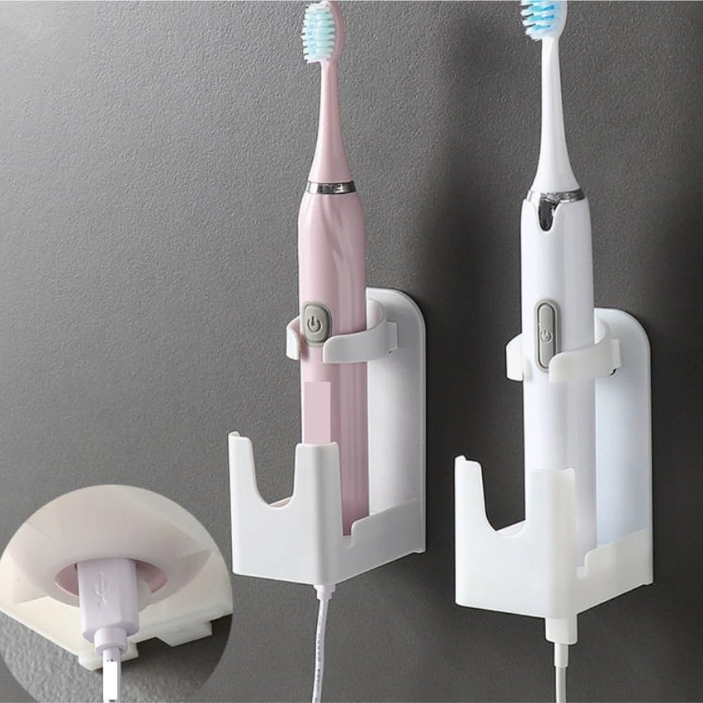 Porta Spazzolino Decorazione, Portaspazzolino Elettrico Senza Foratura, Adatto For L'uso In Bagno Multifunzione Moderno