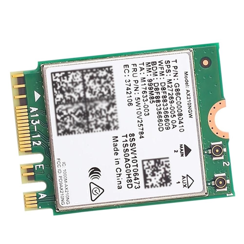 Scheda Wireless WiFi 6E AX210 NGW NGFF M2 Modulo WiFi 6E per Laptop Bluetooth 5.3 per PC Portatili per 10 11
