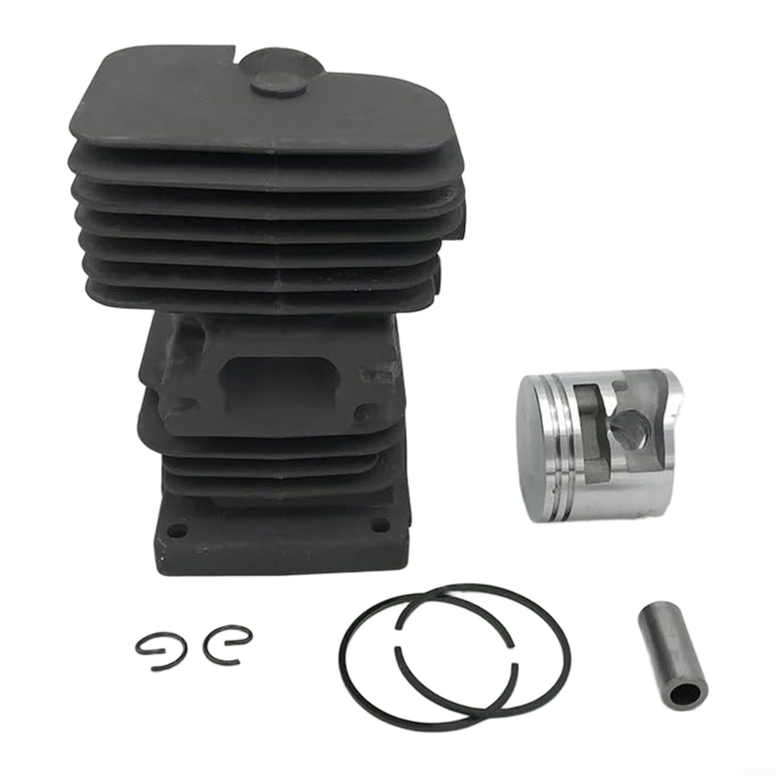 Gruppo cilindro in metallo da 37 mm con kit pistone per motoseghe MS170/MS180/MS171/MS181/MS181C, pezzo di ricambio per la manutenzione di giardini e cortili esterni