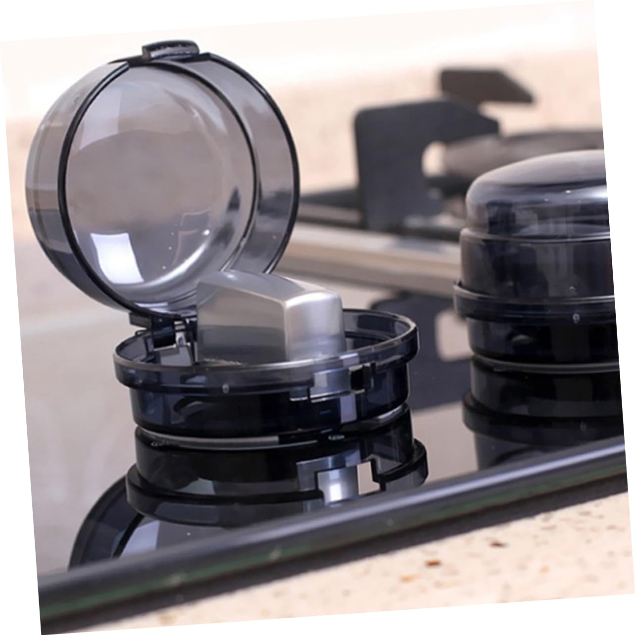 KOMBIUDA 6pcs Stove Knob Covers Gas Covers Gas Protectors Easy Install for Home