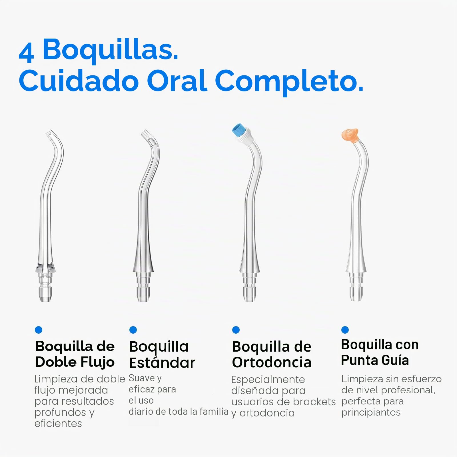 【Paquete 3 en 1】 Irrigador Bucal Portátil usmile C10, Boquillas Tipo S y Estuche de Viaje – Set Completo de Cuidado Bucal para el Hogar y Viajes