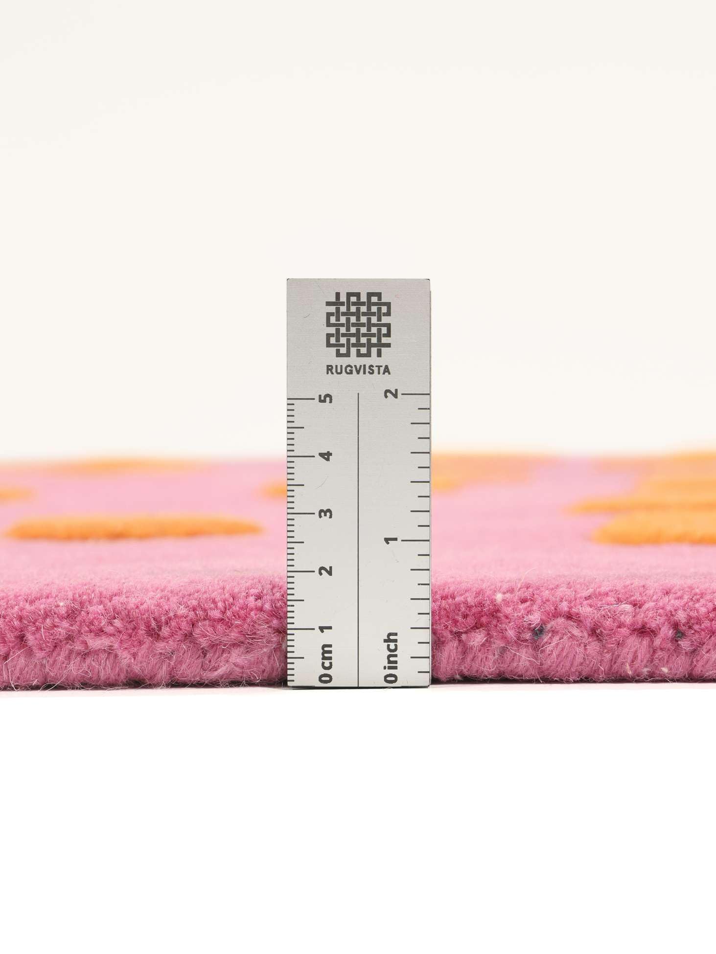 RugVista Lo Cat, Alfombra Infantil, Modernas Niños, 95 x 170 cm, Rectangular, Pelo Medio, Sala de Estar, Cuarto del bebé, Dormitorio, Limpieza en seco, Sin Productos químicos peligrosos, Rosa/naranj