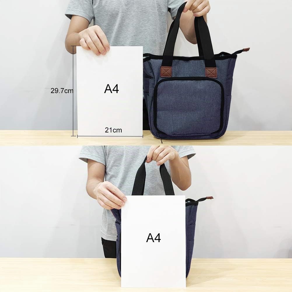 SumDirect Garntasche, Strick-Organizer, tragbare Aufbewahrungstasche für Garne, Mitnahmeprojekte, Stricknadeln, Häkelnadeln, Handbücher und anderes Zubehör, Regenwald