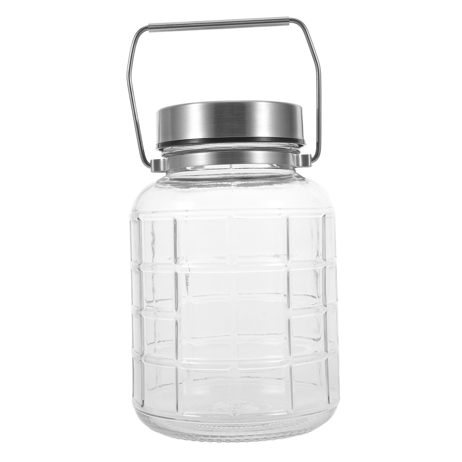VICASKY Vaso per Fermentazione in Vetro con Valvola di Sfiato Automatica Contenitore Ermetico per Verdure Riso Spezie e Salse Barattolo Trasparente per Conservazione Alimentare