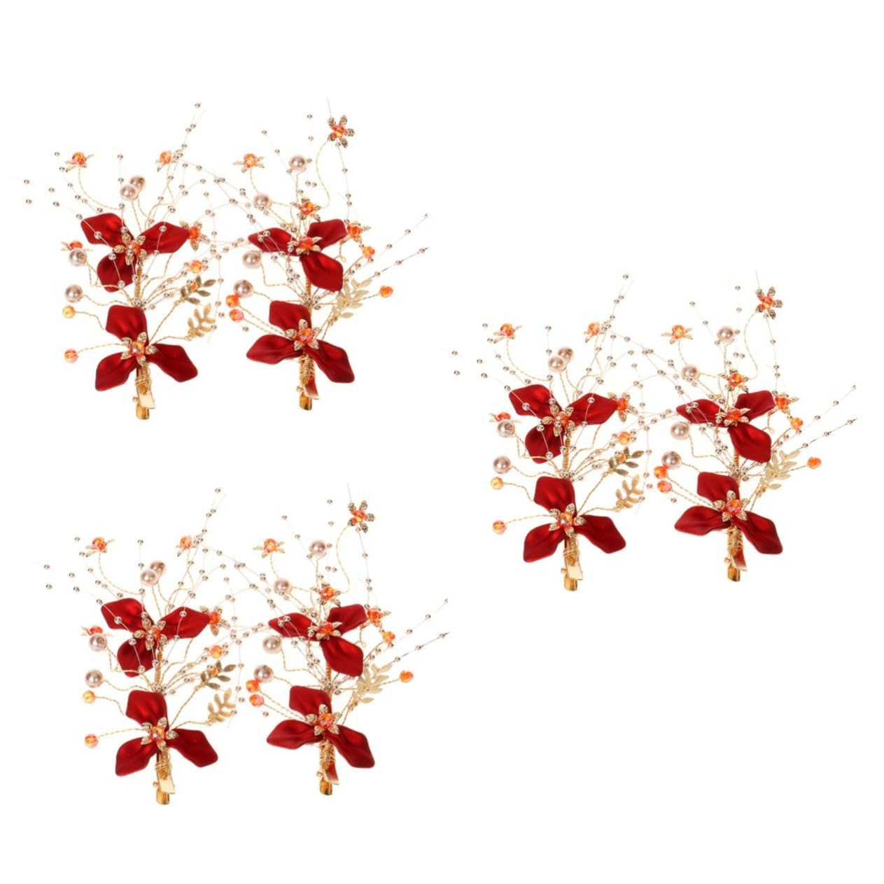 Wedding headwear,6 Pcs Hair Accessories Kimono Hair Clip Chinese Hair Decor Chinese