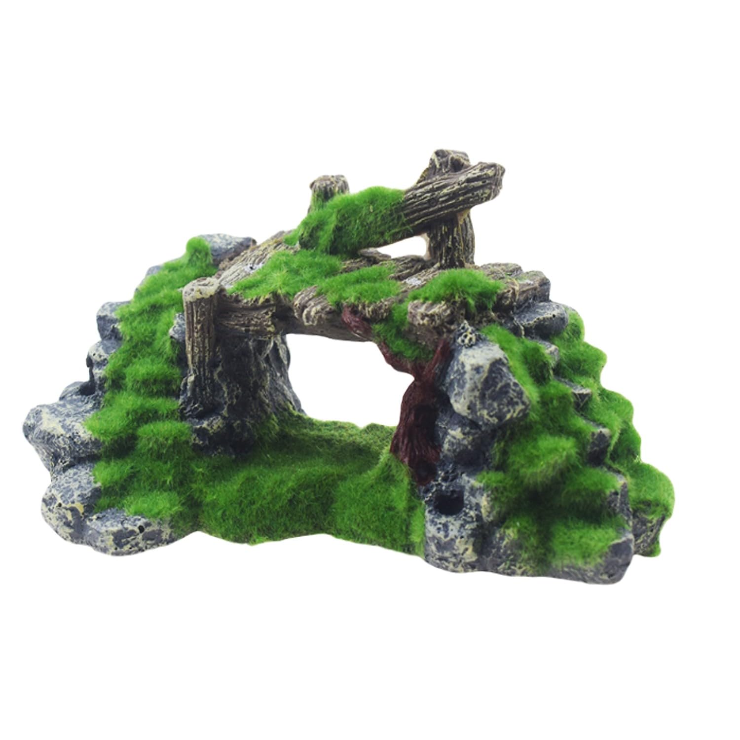 Talinoz Fish Tank Aquarium Decorative Items Underwater Landscape Scenery Decoration Items for Fish Playing Betta Fish Tank Decoration Statue (Moss Bridge) (B0CQYSHHQX) Amazon Price History, Amazon Price Tracker