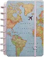 Caderno Inteligente A5 Mapa Mundi CIA52095 By Gocase