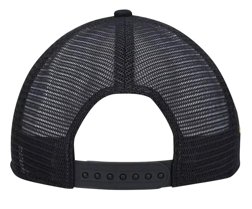 Gorra Trucker Ajustable Negra Con Logo De Boston Hockey miniatura 4