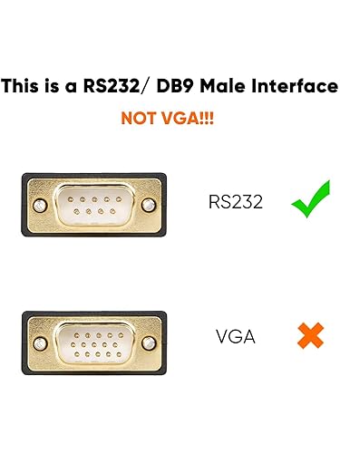 Miniatura 2 de CableCreation Cable USB a serie RS232 de 3.3 pies con chip PL2303 Prolific, adaptador DB9 para Windows 11,10, 8,1, 8,7, Linux, Mac OS, 1Mnegro