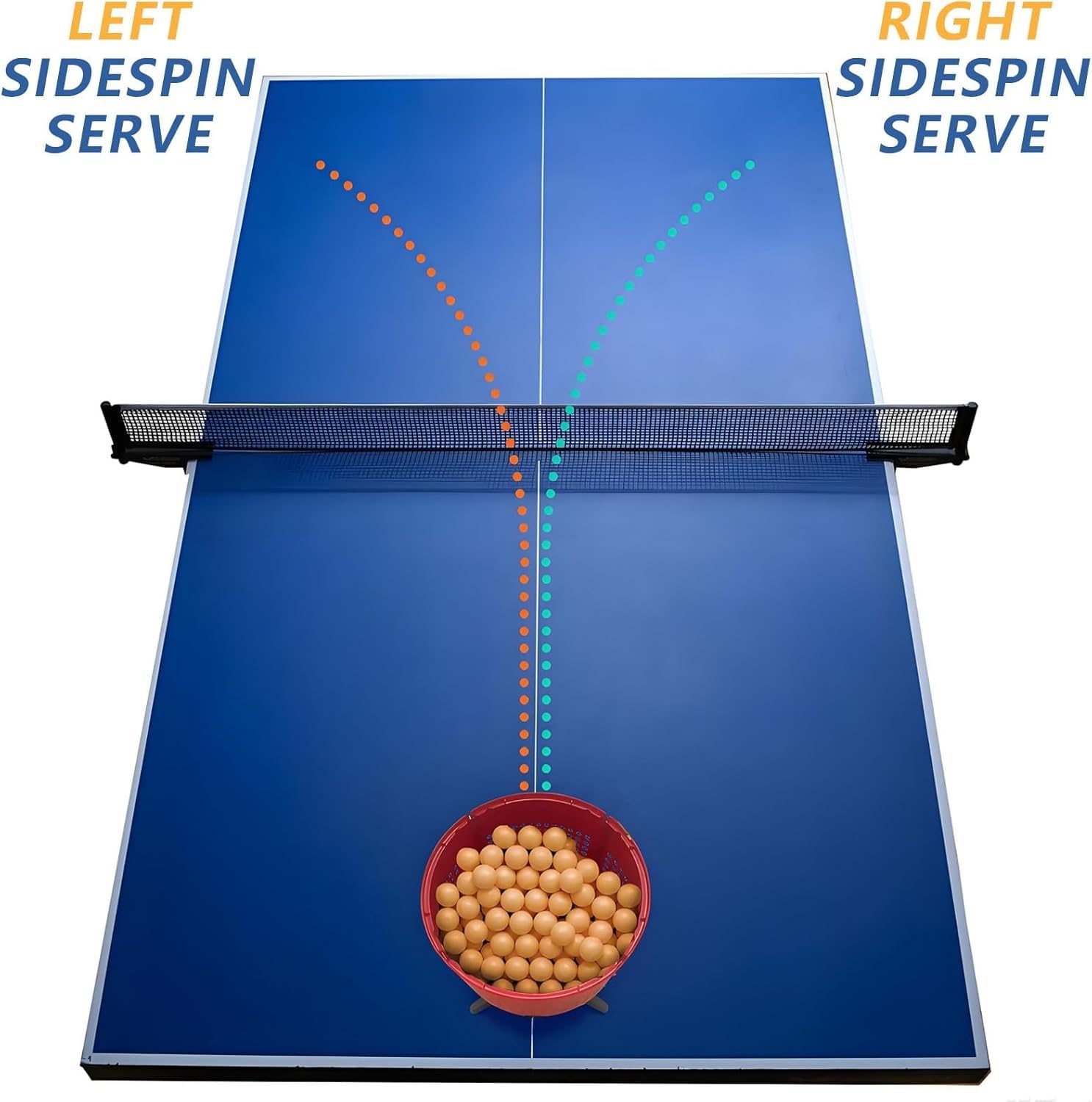 Máquina automática lanzadora pelotas de ping pong, robot tenis de mesa