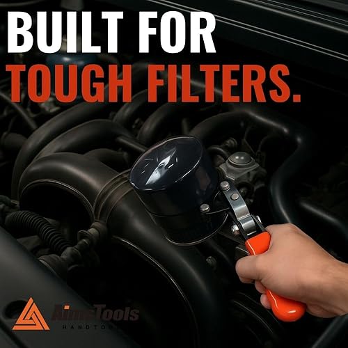 Miniatura 2 de AimsTools 3002 Llave giratoria universal de filtro de aceite para automóvil, 2 916 pulgadas a 3 14 pulgadas (2.559in a 3.268in) para herramientas de