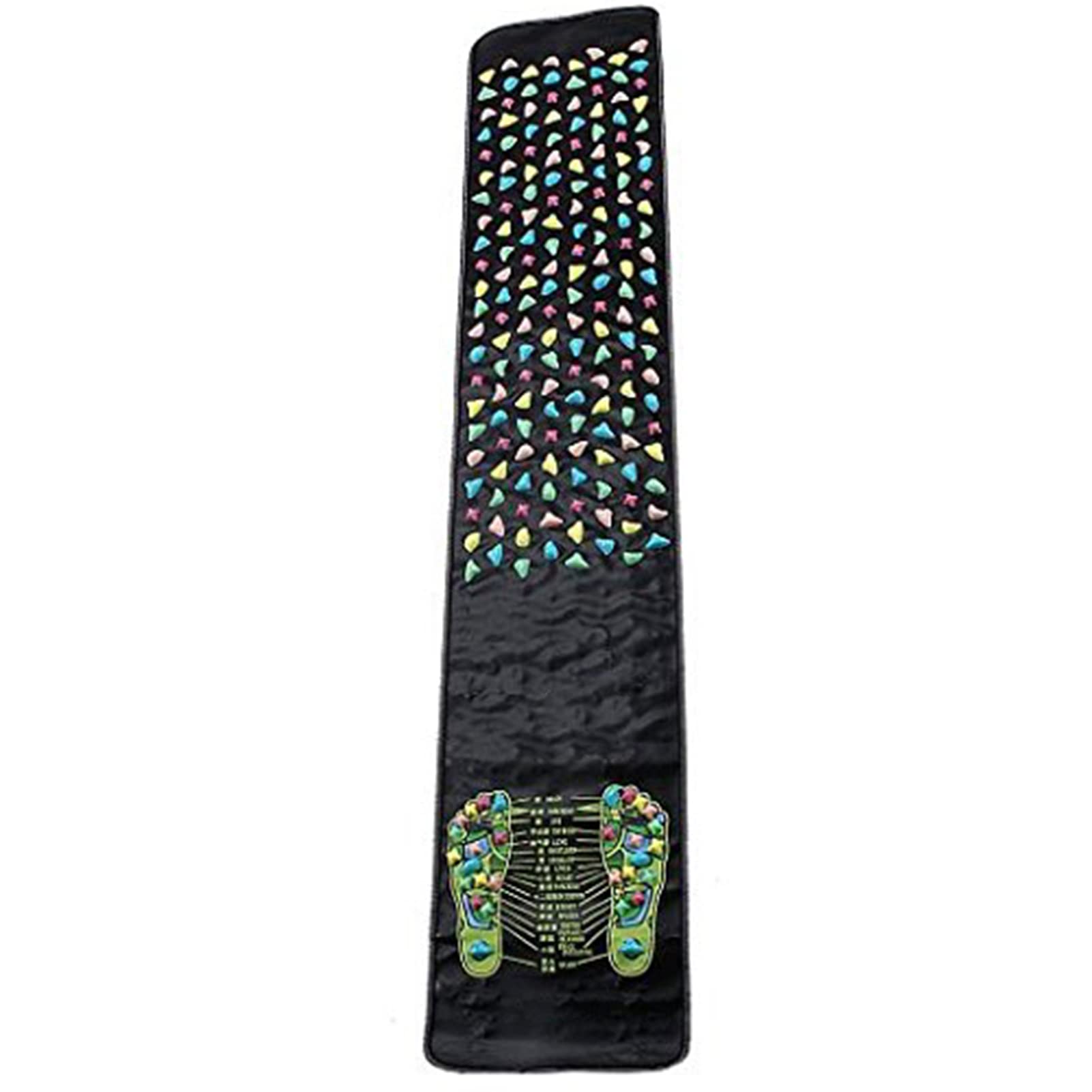 Tapis de Massage des Pieds, Tapis de Réflexologie Plantaire, Tapis d'Acupression, Imitation Galets, Soulagement Douleurs, Détente, Amélioration Circulation Sanguine,170cm x 35cm