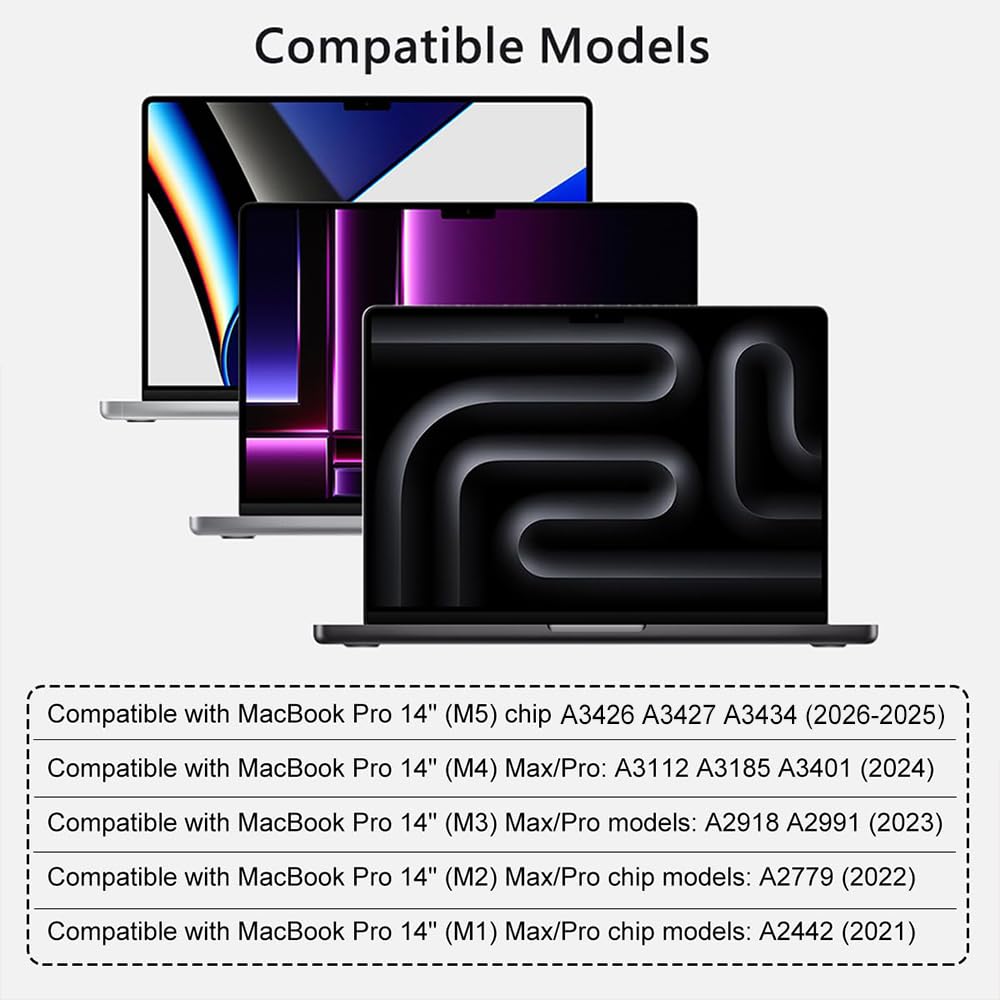 Armure film enveloppant peau carbone noir pour Macbook Pro M2 2023 14