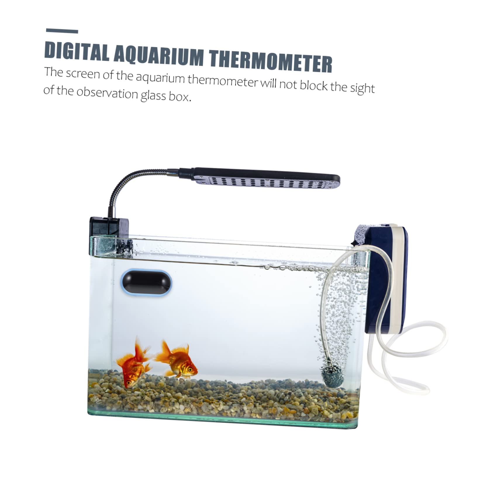 Toddmomy 3 Pièces thermomètre pour aquarium thermomètre à poisson thermomètre numérique à eau thermomètre digital thermometre digital thermomètre d'affichage pour aquarium Acier inoxydable