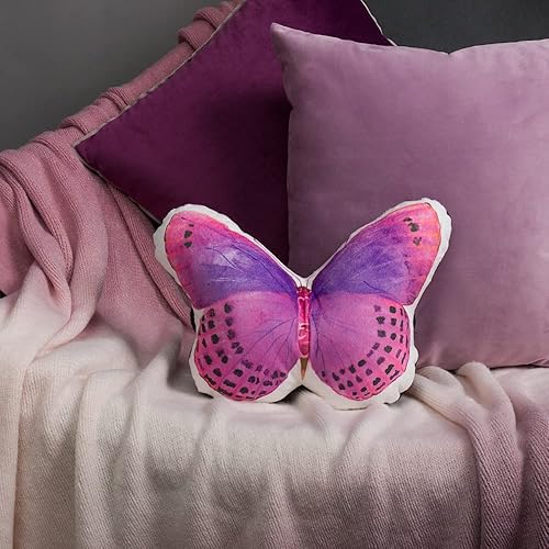 Miniatura 6 de JWH Almohada decorativa para el cuello de mariposa 3D, almohada decorativa de viaje para coche, almohada de apoyo para el cuello, almohada de viaje