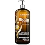 Majestic Pure Biotin Shampoo - Volumizing Shampoo for Hair Loss - with DHT-3 Blocker - Hydrating & Nourishing - Sulfate Free, for Men & Women - Thin Hair Shampoo - 16 fl oz