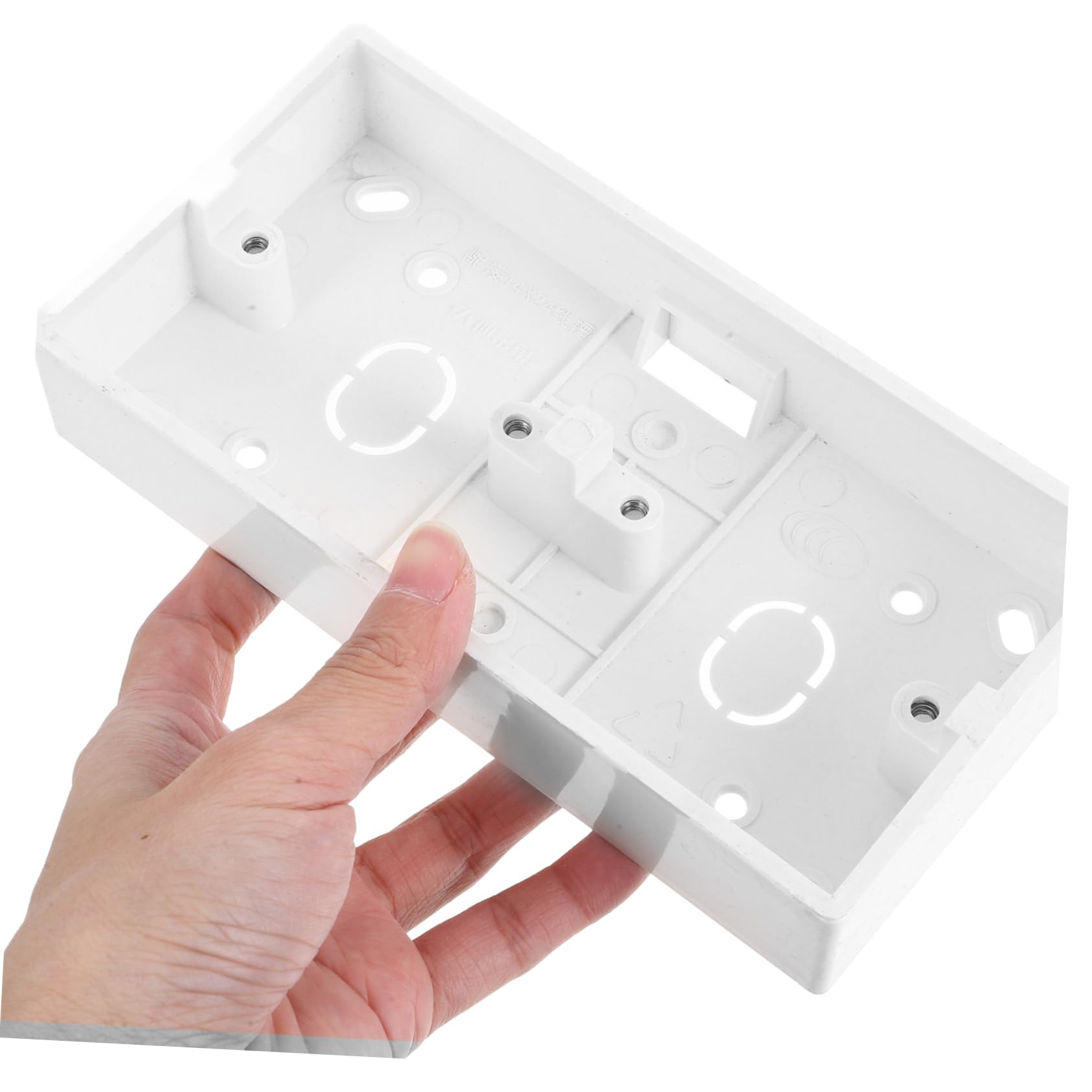 Veemoon 10piezas Caja De Conexiones Eléctricas Versátil Montaje Superficie De Corriente Individual Interruptor Eléctrico Base