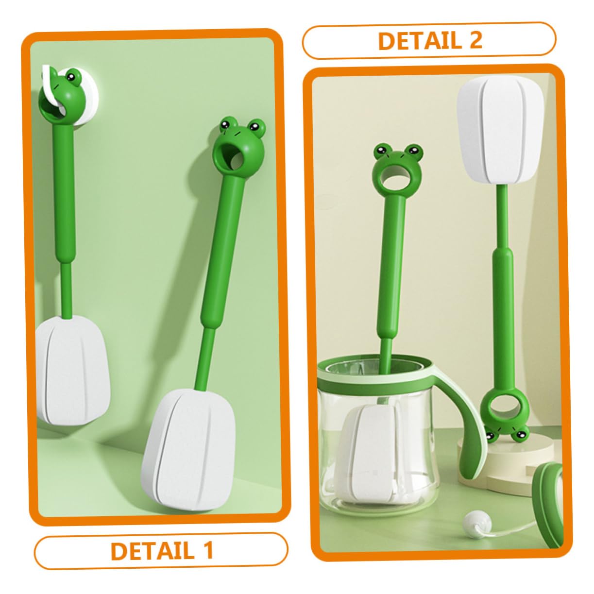 VALICLUD 5 Series Limpieza para Mango para Tazas Y Biberones Accesorio De Limpieza Práctico Y Seguro 2 Piezas X 5